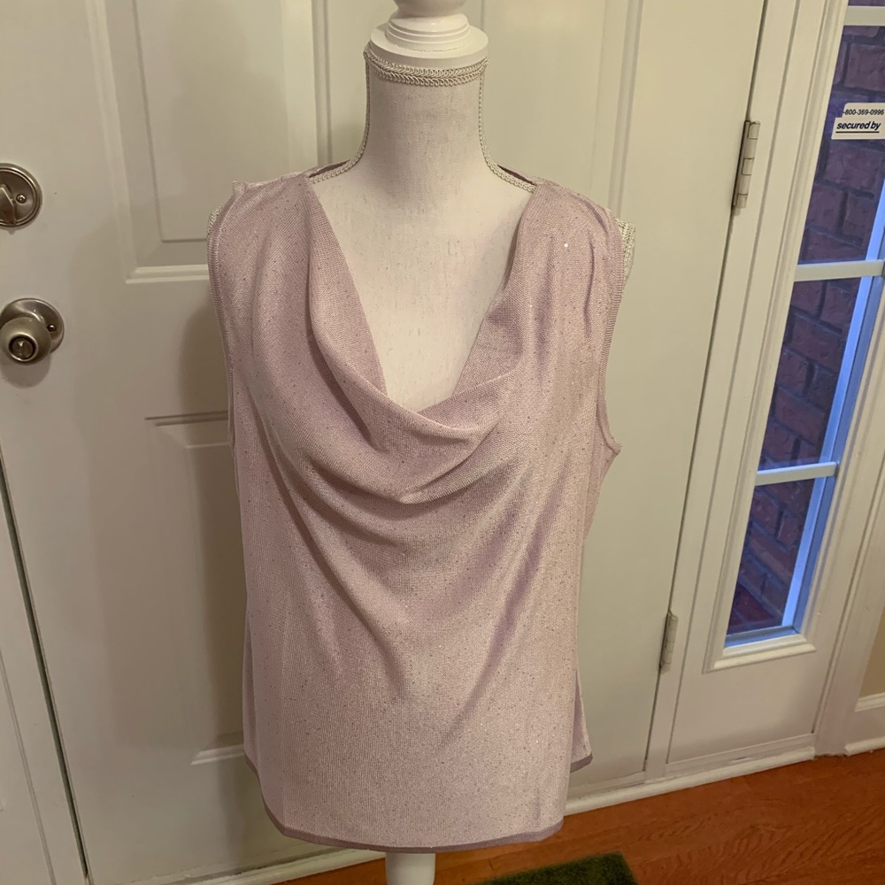 Whitehouse Blackmarket Orchid Sleeveless Sweater